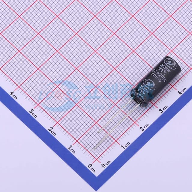 22uF ±20% 200V 【插件】实物图