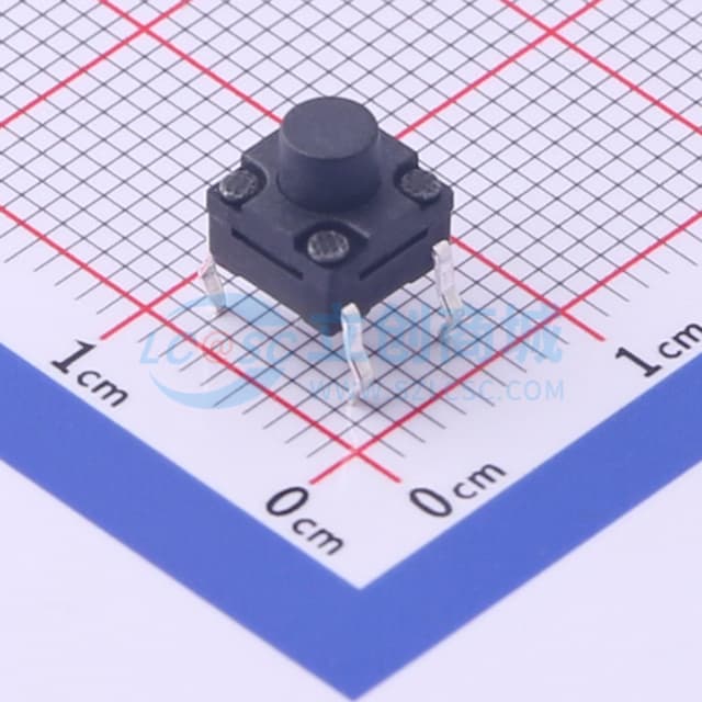 6.2*6.2*6mm 直插 轻触开关 【轻触】实物图