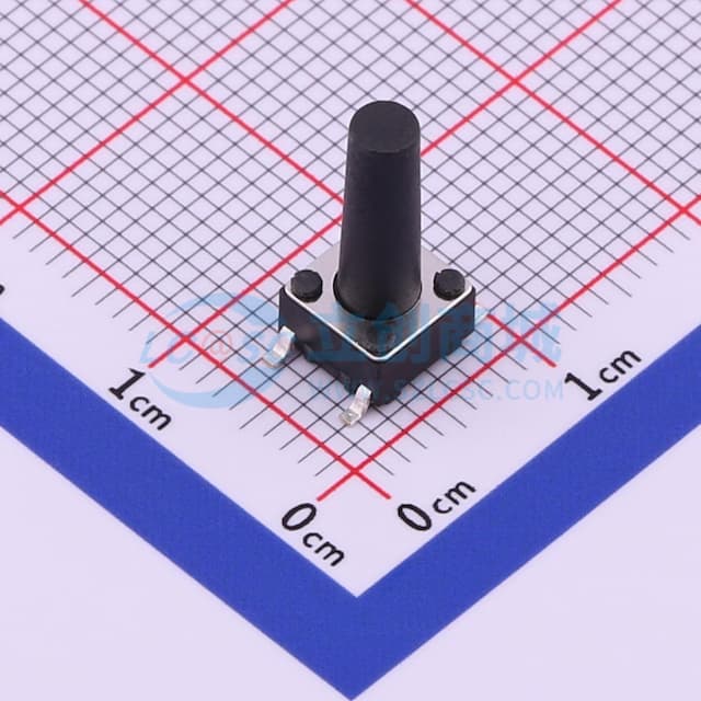 6*6*14mm 立贴 轻触开关实物图