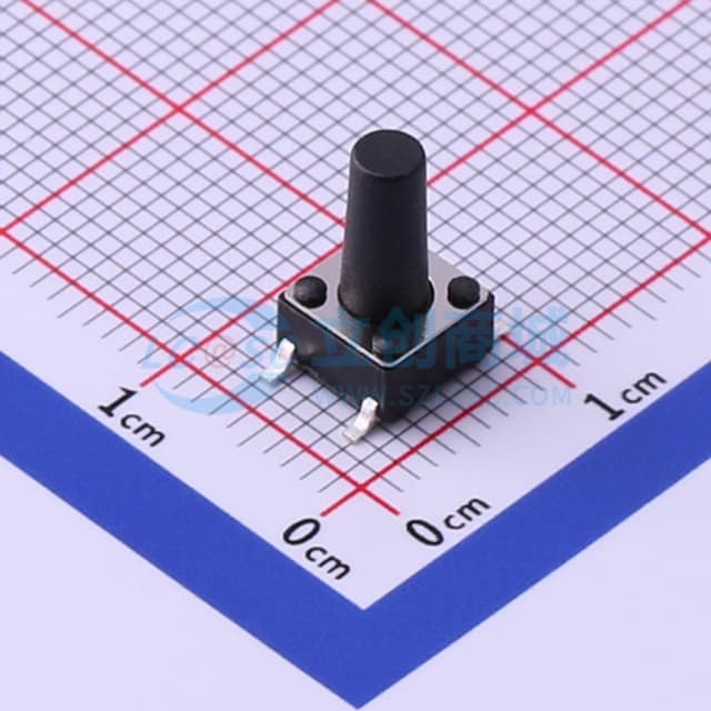6*6*11mm 立贴 轻触开关实物图