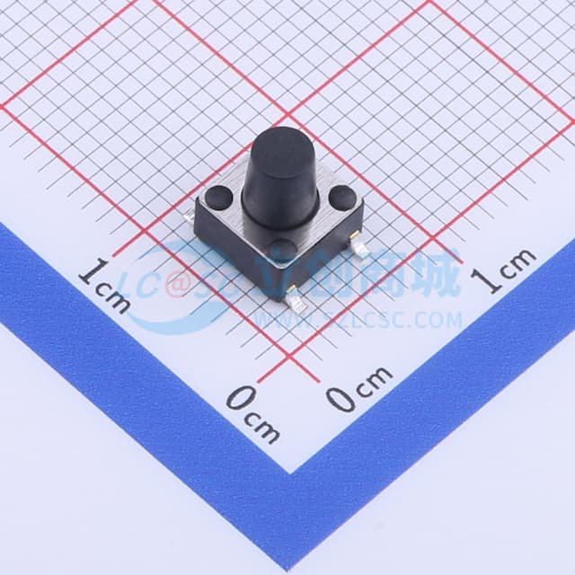 6*6*7.5mm 立贴 轻触开关实物图