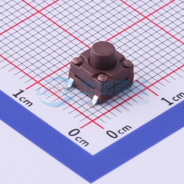 6.1*6.1*6mm 立贴 轻触开关实物图