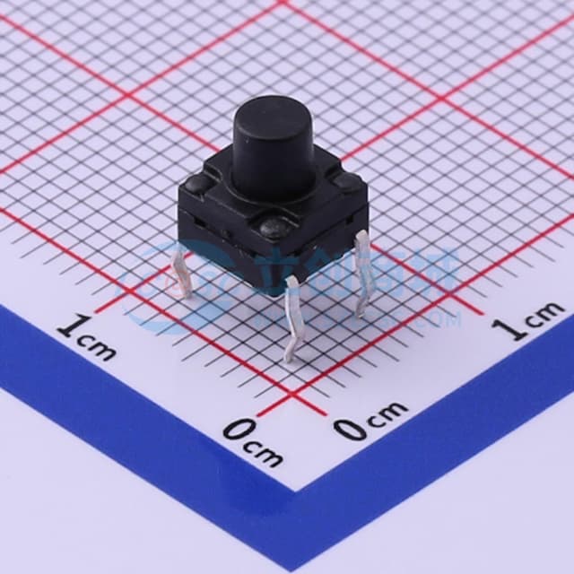 6.2*6.2*7mm 直插 轻触开关 【轻触】实物图