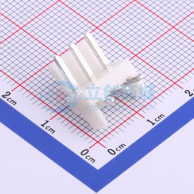 1x3P 间距:3.96mm 弯插 系列:VH 【插件】实物图