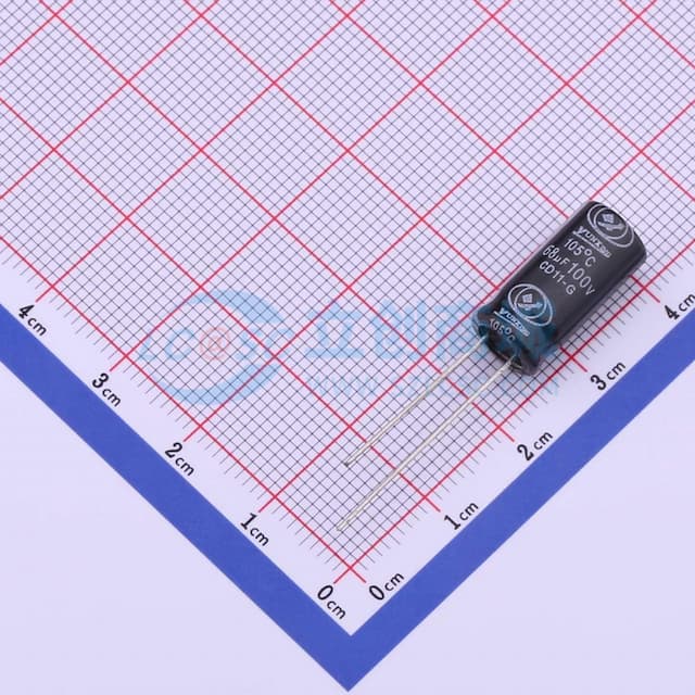 68uF ±20% 100V 【插件】实物图