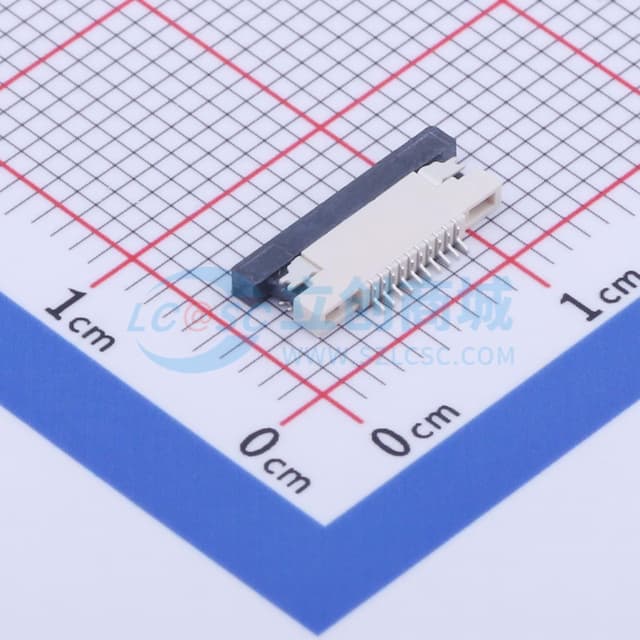 间距:0.5mm P数:10P 抽屉式 下接实物图