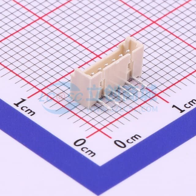 1x6P 间距:1.25mm 弯插 【插件】实物图