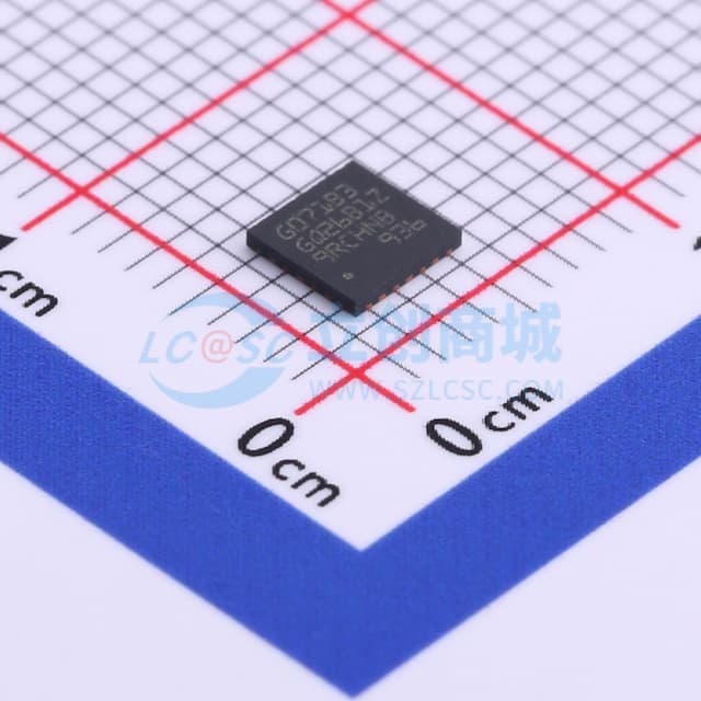 主流Arm Cortex-M0+ MCU，具有128 KB Flash存储器、36 KB RAM、64 MHz CPU、4x USART、定时器、ADC、DAC和通信接口，1.7-3.6V实物图