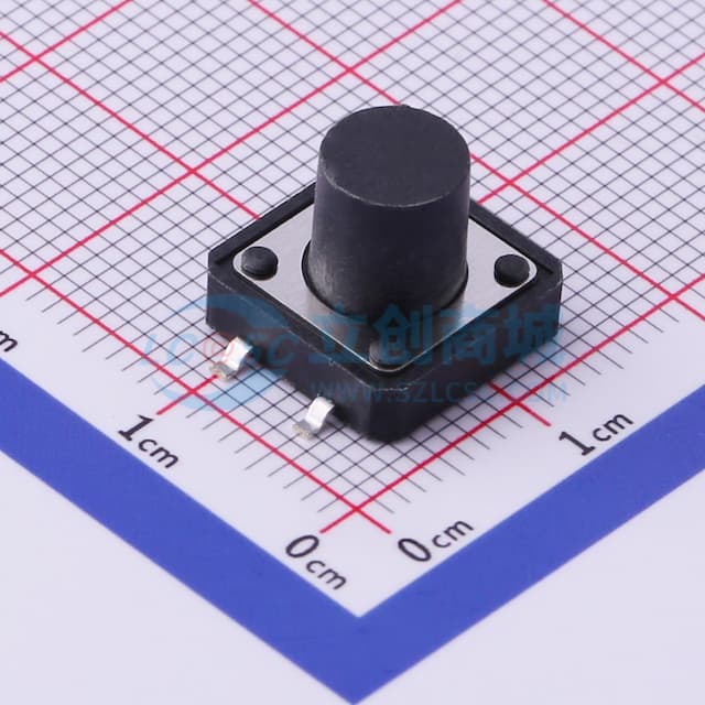 12*12*10mm 立贴 轻触开关实物图