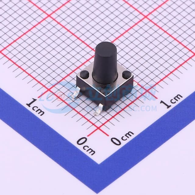 6*6*9mm 立贴 轻触开关实物图