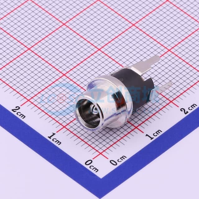 DC电源插座 内径:2.5mm 【插件】实物图