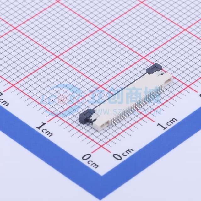 间距:0.5mm P数:24P 抽屉式 上接实物图