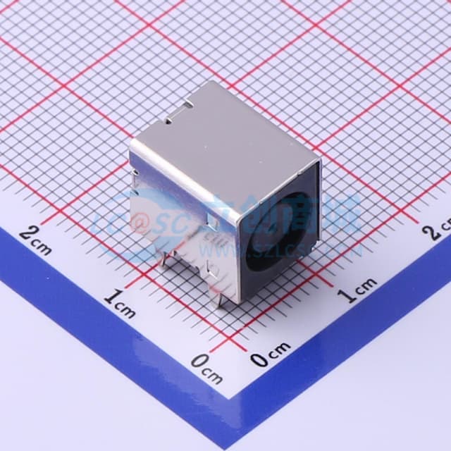 DC电源插座 内径:0.8mm 外径:7.5mm 【插件】实物图