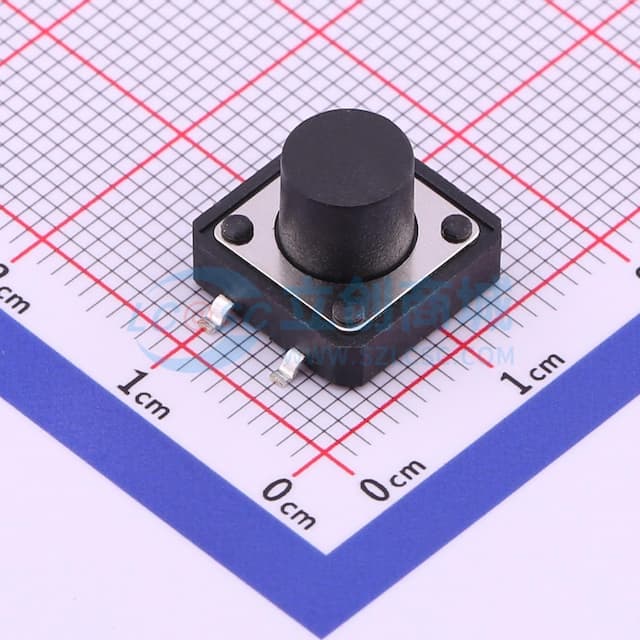 12*12*9mm 立贴 轻触开关实物图