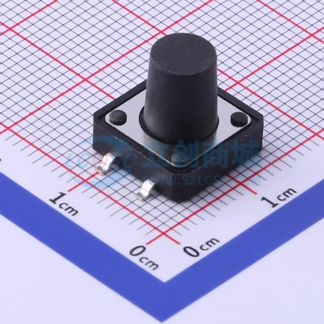 12*12*11mm 立贴 轻触开关实物图