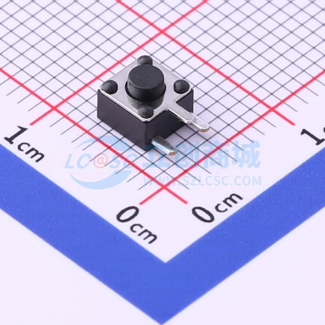 4.5*4.5*3.8mm 卧插 轻触开关 【轻触】实物图