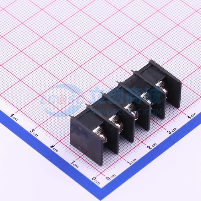 7.62mm 1x5P 每排P数:5 排数:1 直针 中脚 【栅栏】实物图