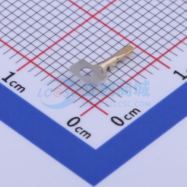 1.25mm 线对板连接器(JAE FI-S)端子,磷铜镀金实物图