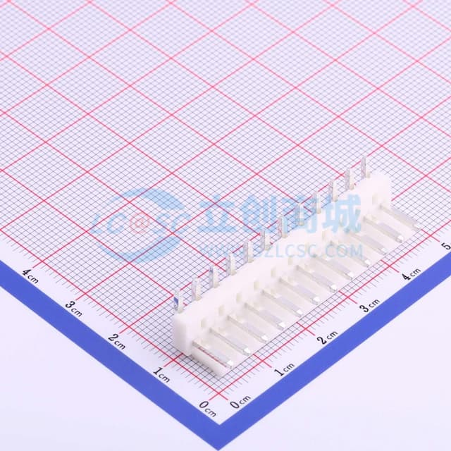 1x12P 间距:3.96mm 弯插 系列:VH 【插件】实物图
