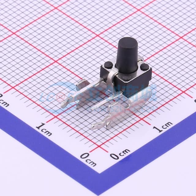轻触开关6*6*8.5下支架侧按7.5*6.1*8.5插件按键250gf 【轻触】实物图