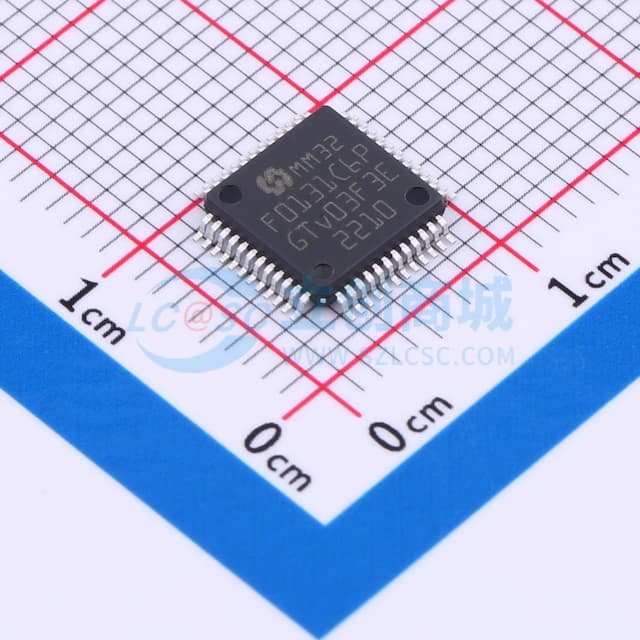 基于Arm Cortex-M0内核的32位微控制器实物图