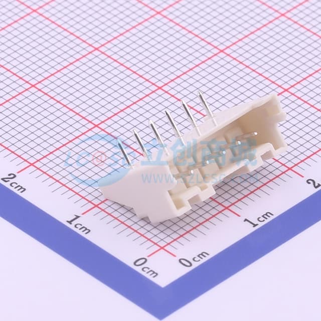 1x6P 间距:2.5mm 弯插 【插件】实物图