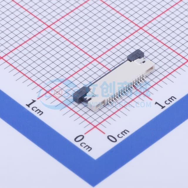 间距:0.5mm P数:16P 抽屉式 上接实物图