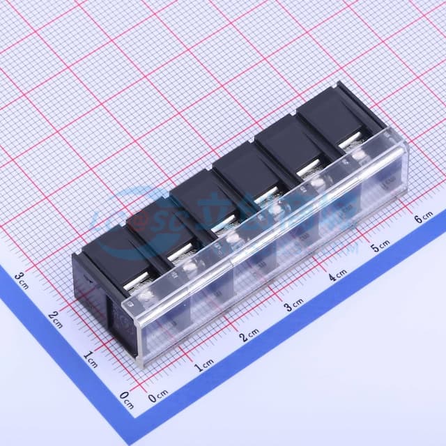 9.5mm 1x6P 每排P数:6 排数:1 直针 边脚 【栅栏】实物图