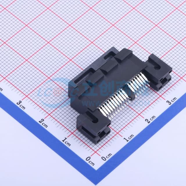 PCIE 4.0 夹板式 36PIN(X1) 带耳 Cap 镀金15u实物图