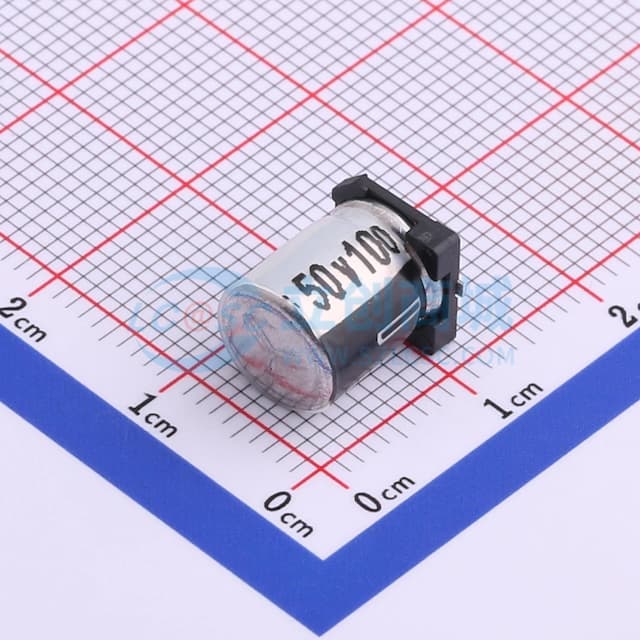 100uF ±20% 50V实物图