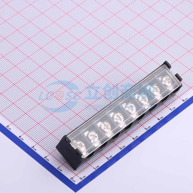 9.5mm 1x8P 直插 边脚 排数:1 每排P数:8 【栅栏】实物图