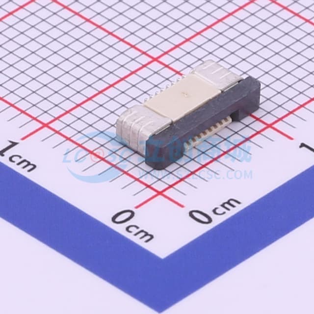 间距:0.5mm P数:8P 抽屉式 下接实物图