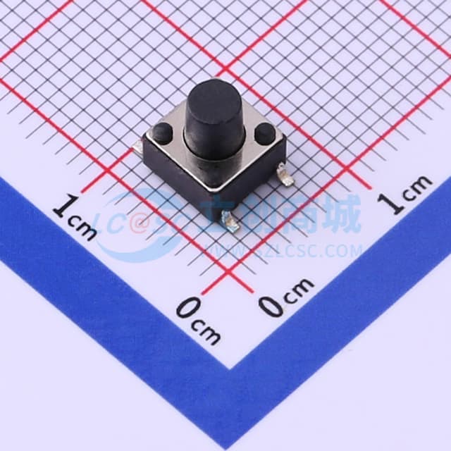 6*6*7mm 立贴 轻触开关实物图