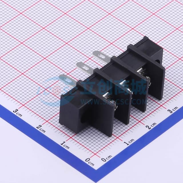 7.62mm 1x3P 每排P数:3 排数:1 直针 中脚 【栅栏】实物图