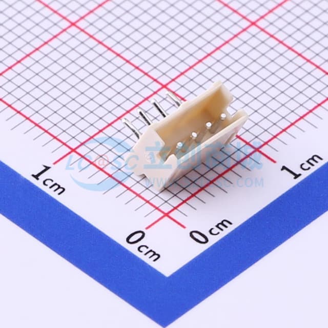 1x4P 间距:1.5mm 弯插【插件】实物图