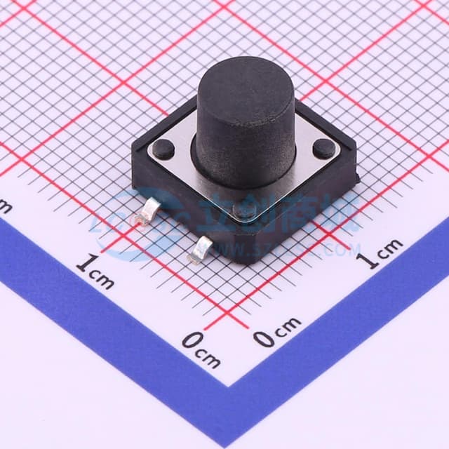 12*12*9.5mm 立贴 轻触开关实物图