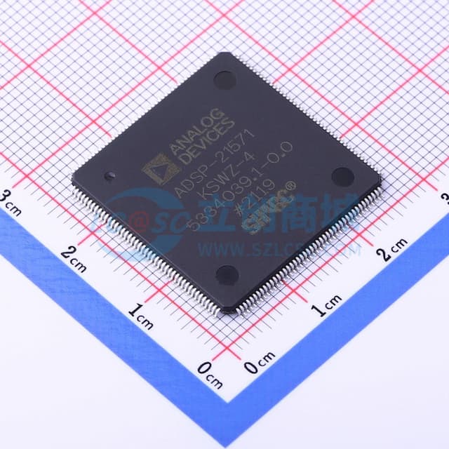 双核SHARC+ DSP（带384KB L1）、1MB共用的L2、176-LQFP实物图