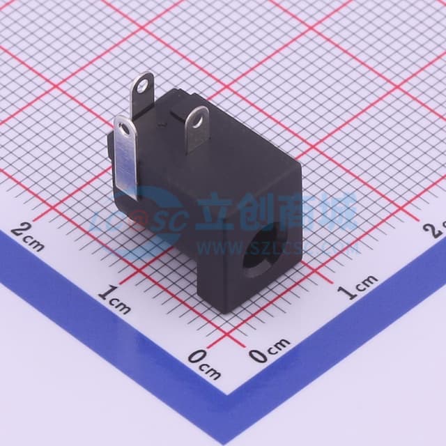 【插件】DC电源插座 内径:1.3mm 外径:4mm实物图