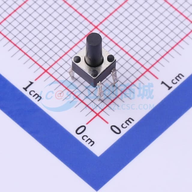 4.5*4.5*8mm 直插 轻触开关 【轻触】实物图