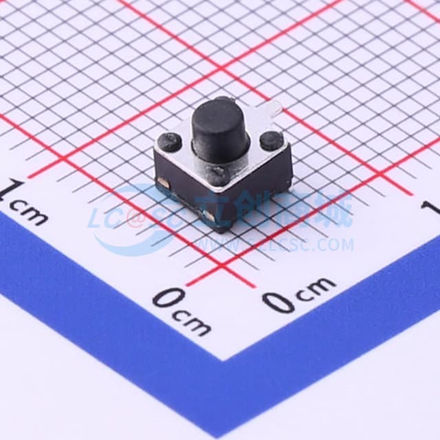 4.5*4.5*4.5mm 卧贴 轻触开关实物图