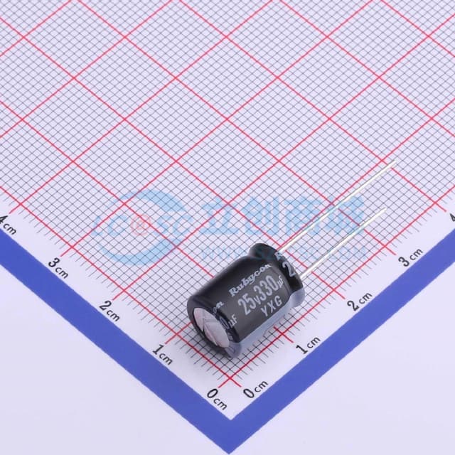 330uF ±20% 25V实物图