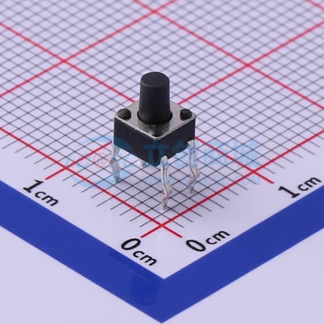4.5*4.5*6mm 直插 轻触开关 【轻触】实物图
