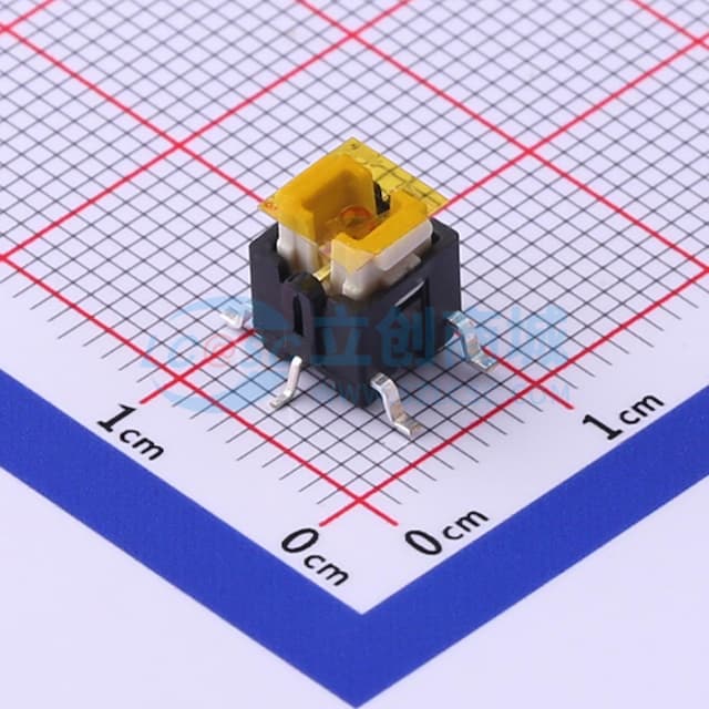 红色带灯开关实物图