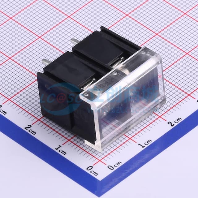 9.5mm 1x2P 直插 边脚 排数:1 每排P数:2 【栅栏】实物图