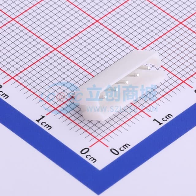 白色 1x5P 间距:2.5mm 直插【插件】实物图