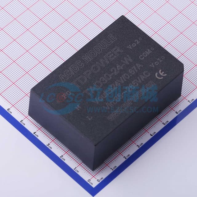 宽压输入85～265VAC，100～370VDC，30W AC-DC电源模块 【电源】实物图