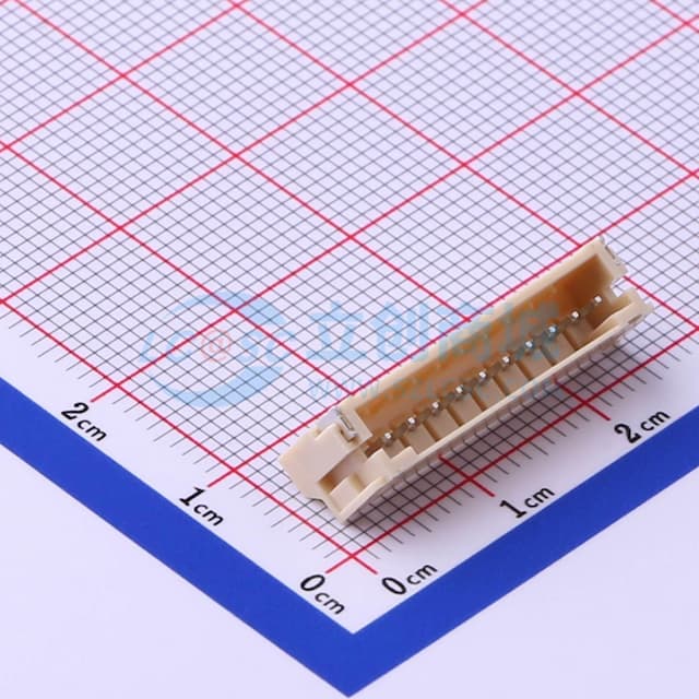 1x10P 间距:2mm 卧贴 系列:PH实物图