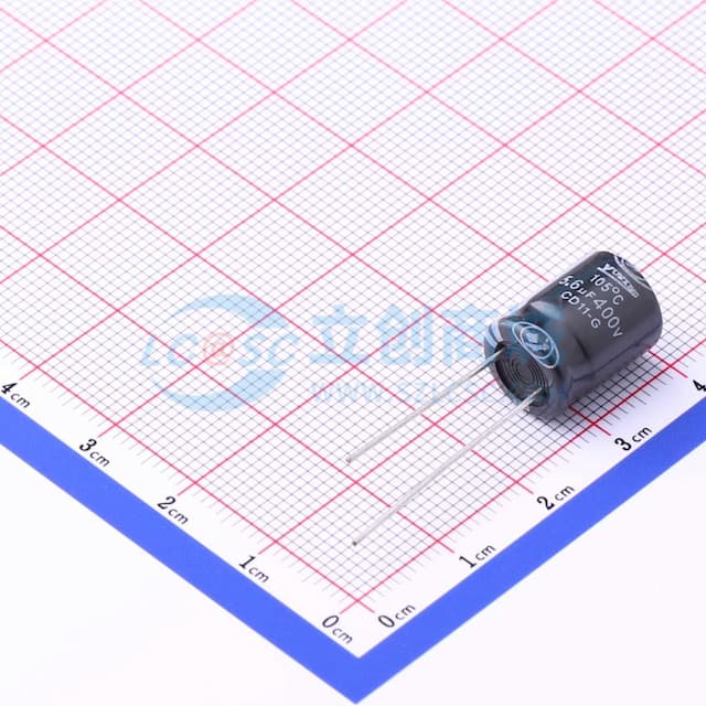 5.6uF ±20% 400V 【引线】实物图