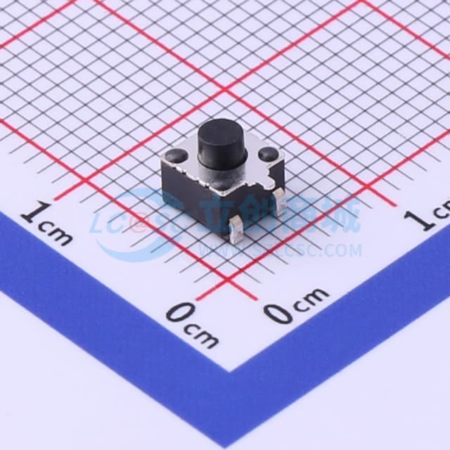 4.5*4.5*4.3mm 立贴 轻触开关实物图
