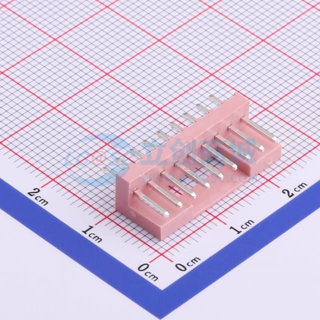 粉色 1x9P 间距:2.5mm 直插【插件】实物图
